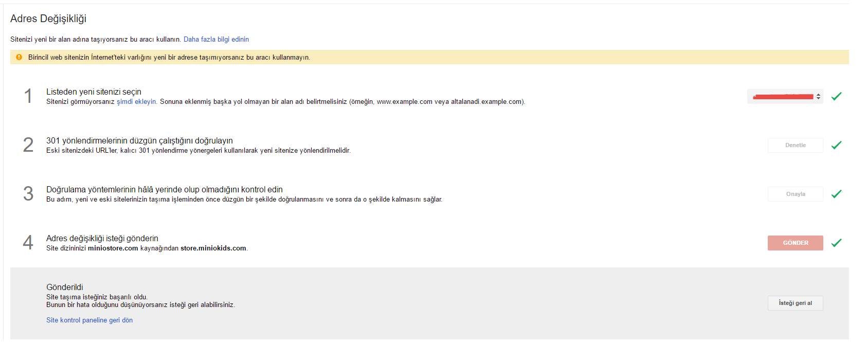 Sorunsuz Site Yönlendirme